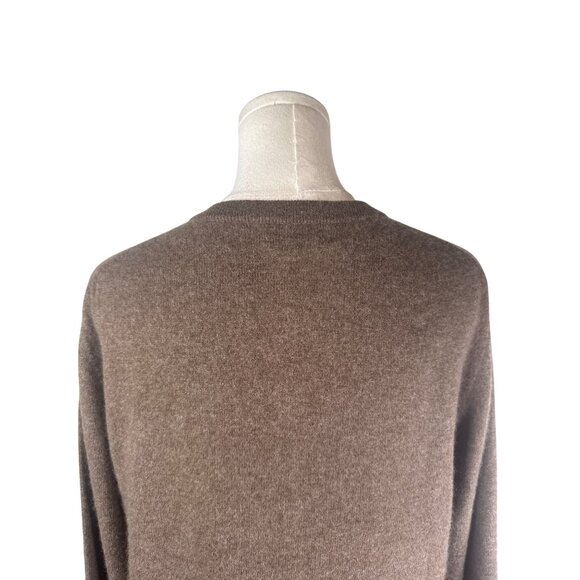 Cashmere Boutique Womens M Brown 100% Cashmere Button-Up Cardigan - Picture 10 of 14